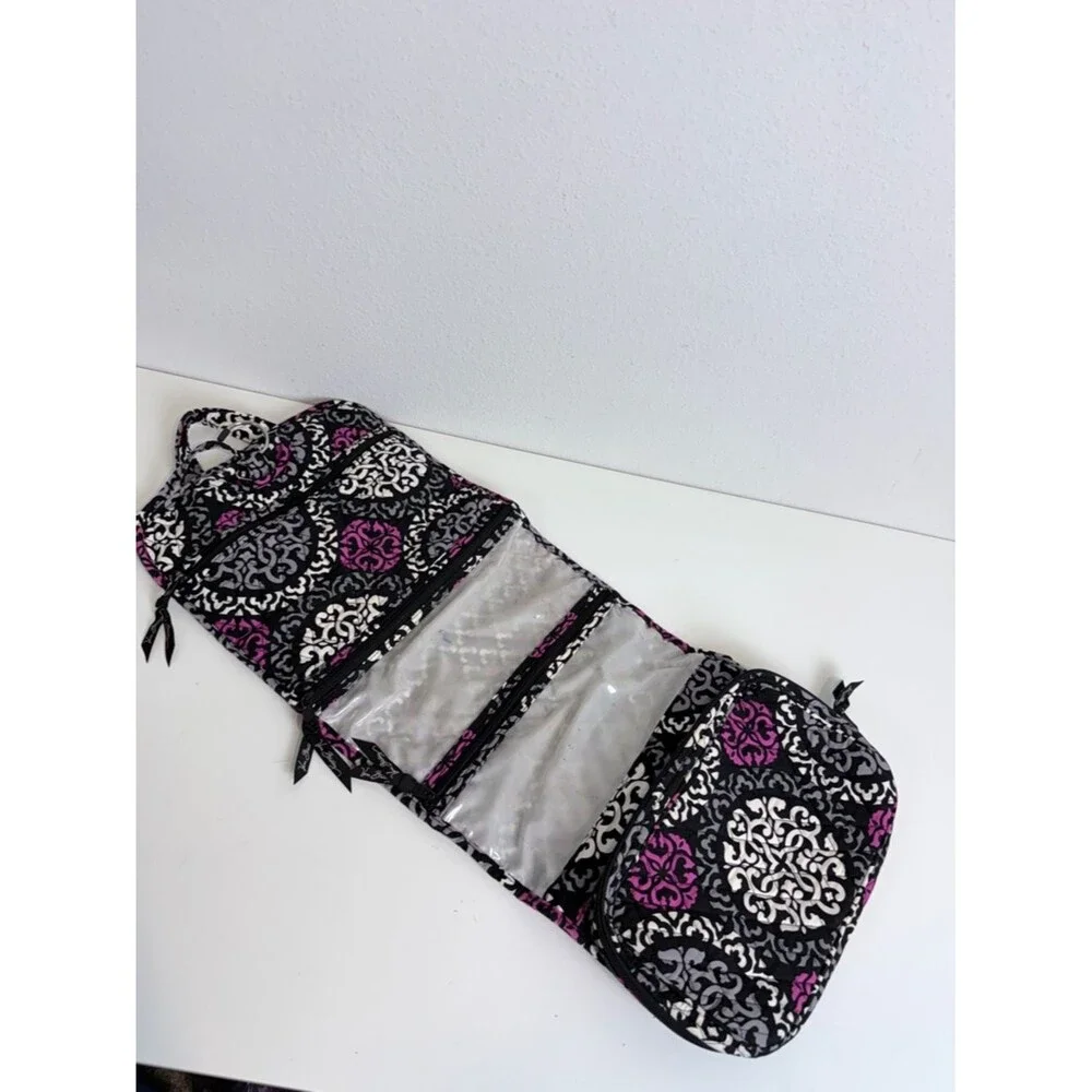 Vera Bradley Travel Hanging Cosmetic Case Scroll Medallion
